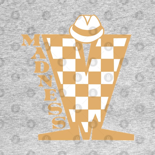 Madness HD Checkerboard Brown & White by Skate Merch